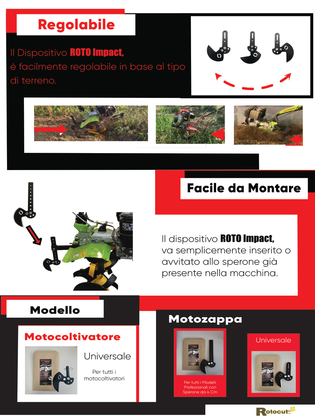 Kit Roto Impact R UNIVERSALE per Motocoltivatore