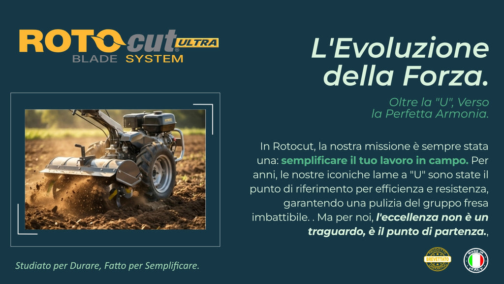 KIT ROTOCUT ULTRA PER MOTOCOLTIVATORE  CON ZAPPETTE FORO 10mm