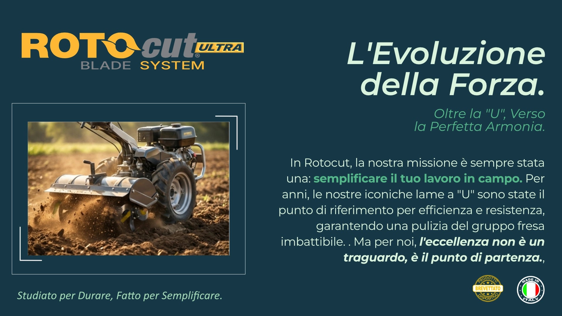 KIT ROTOCUT ULTRA PER MOTOZAPPA CON ZAPPETTE FORO 10mm