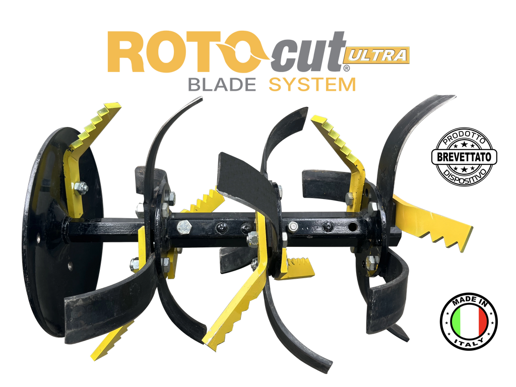 KIT ROTOCUT ULTRA PER MOTOZAPPA CON ZAPPETTE FORO 10mm