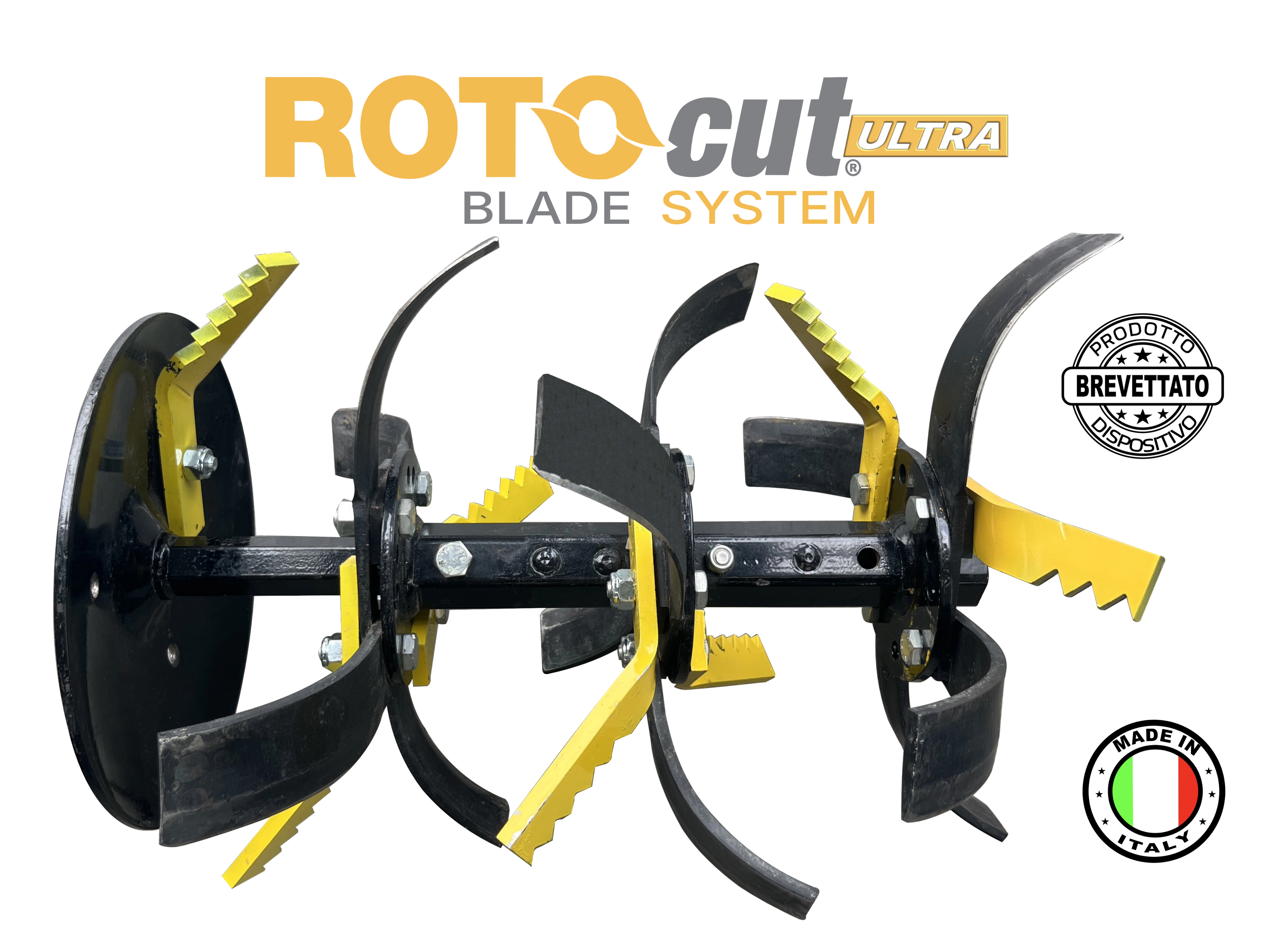 KIT ROTOCUT ULTRA PER MOTOZAPPA CON ZAPPETTE FORO 10mm