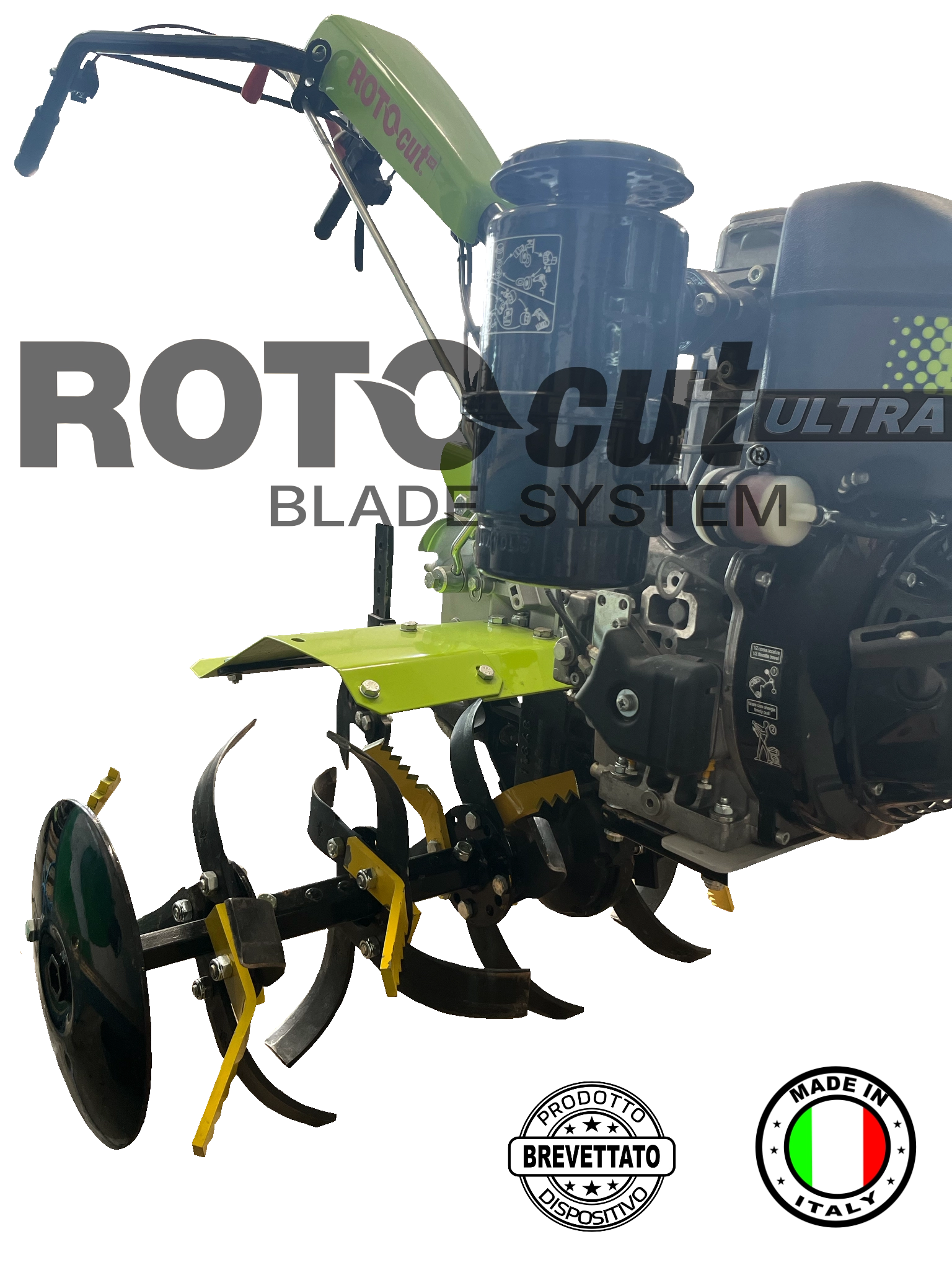 KIT ROTOCUT ULTRA PER MOTOZAPPA CON ZAPPETTE FORO 10mm